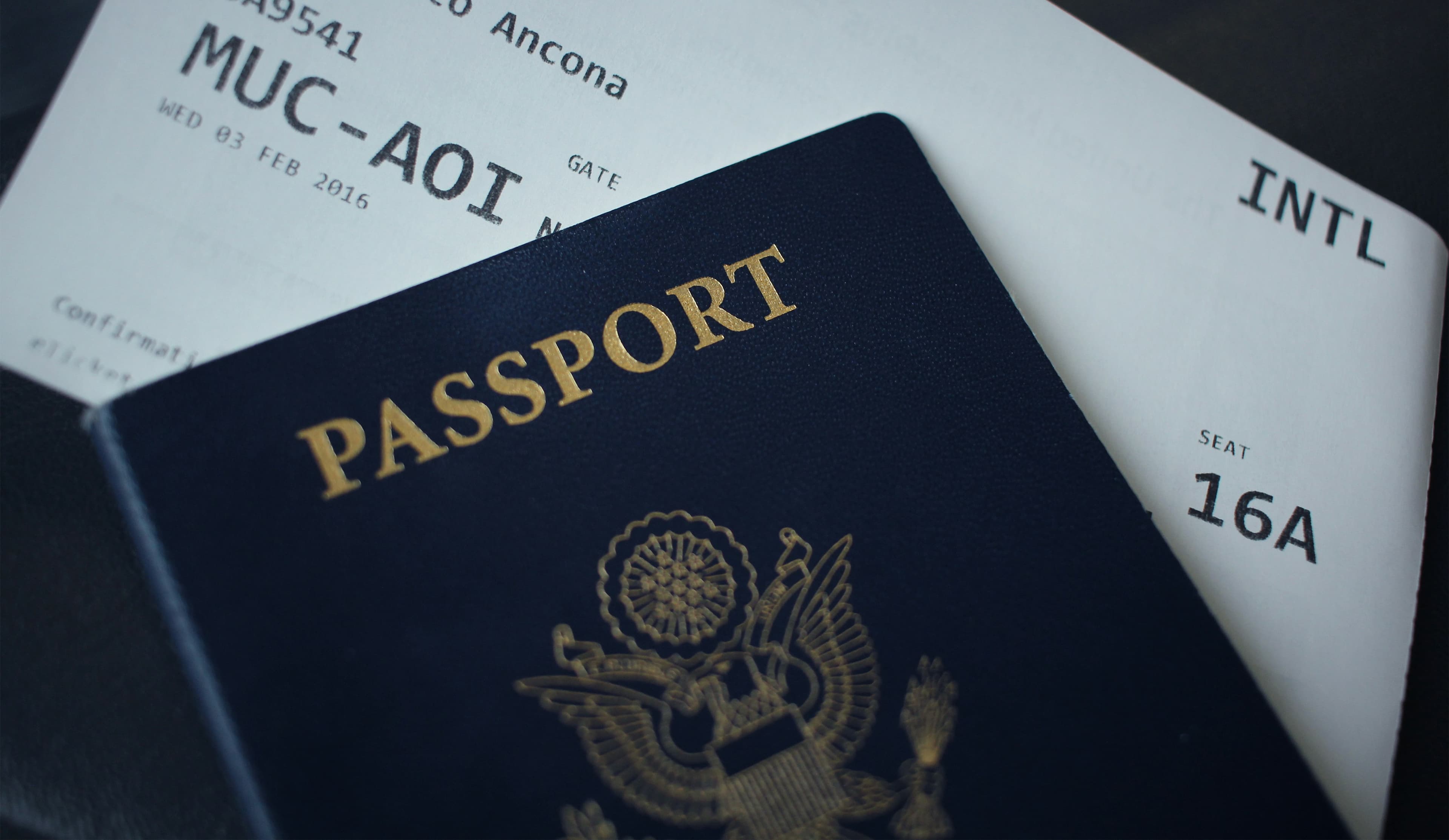 Passport and travel documents representing important expiry dates to keep track of