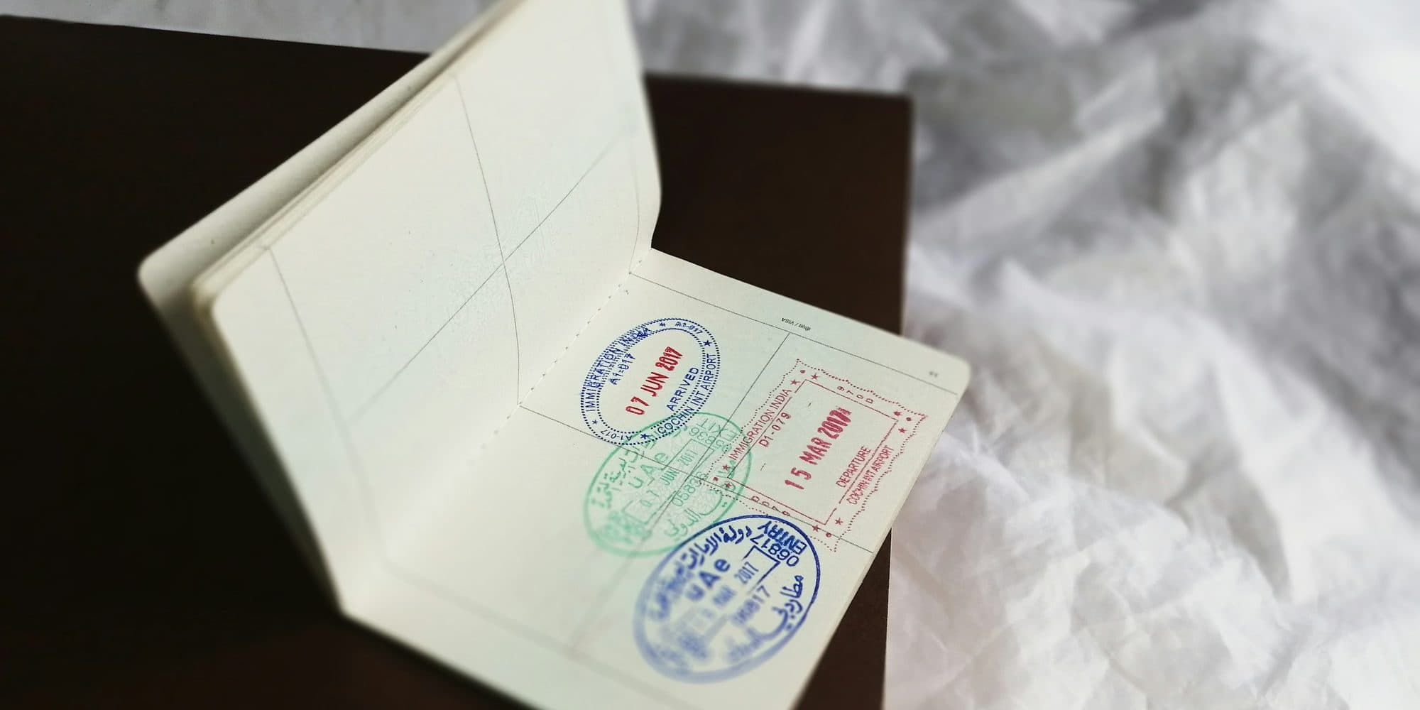 Passport and travel documents representing visa expiration and authorized stay dates